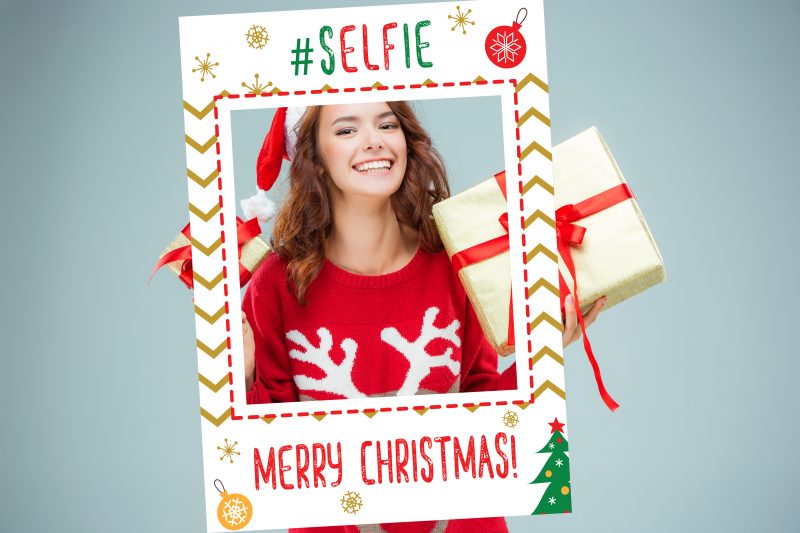 Custom Christmas Selfie Frames
