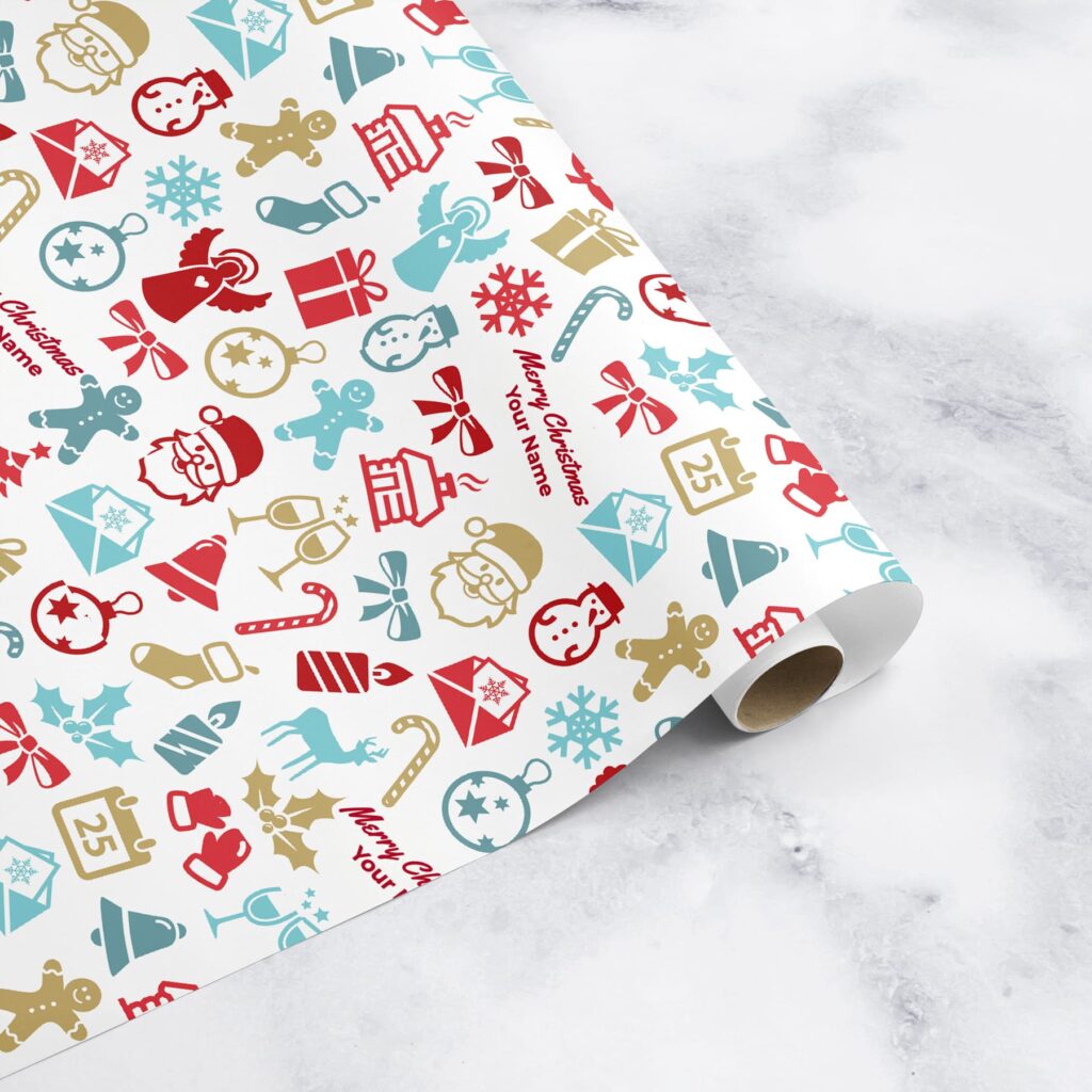 Personalised Custom Christmas Wrapping Paper Printing
