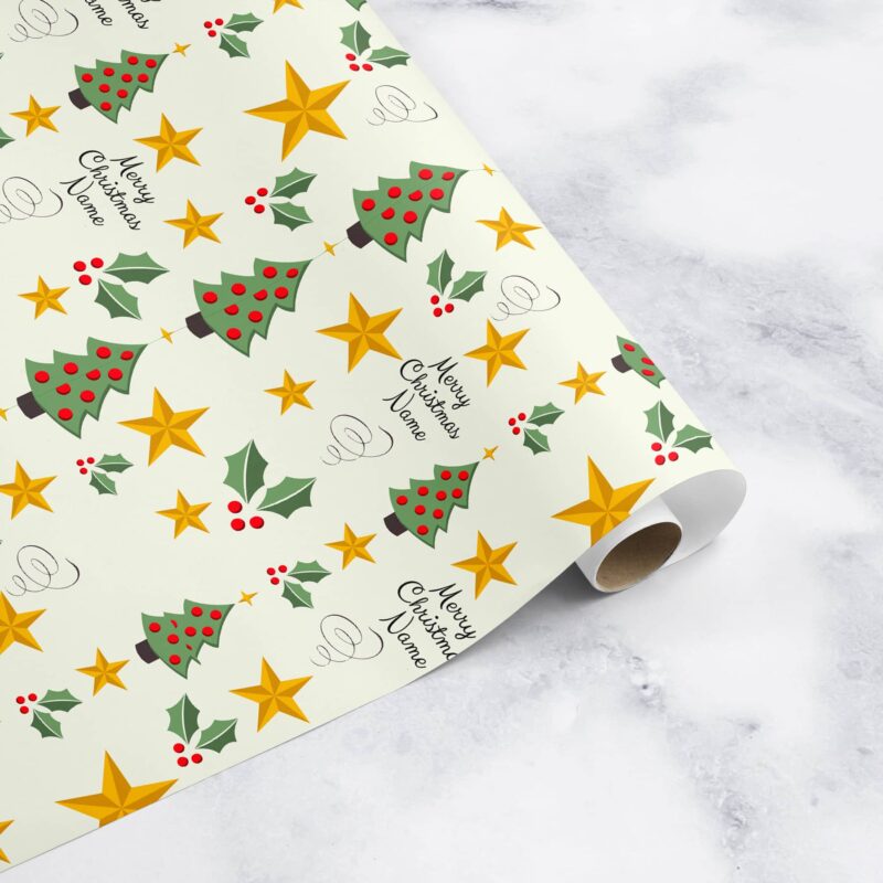 personalised christmas wrapping paper